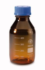 Butelki gwintowane, szkło oranżowe 250 ml