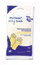Rękawice domowe easy touch, naturalny lateks, żółt