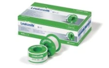 Plaster Leukosilk, biały jedwab octan., rol. 5m, s