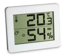 Termohigrometr bardzo płaski, 20-95% RH , z bateri