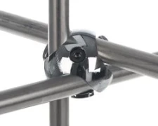 Łącznik trójkątny, stop aluminium, do prętów o śr.