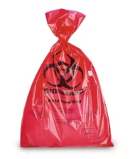 Worki utyliz. BIOHAZARD, czerwone, 110 l, PP, 50µm
