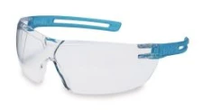 Okulary ochronne x-fit, niebieskie, szybka bezbarw