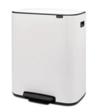 Kosz na śmieci z pedałem Bo, 2 przegrody, 2 x 30 l