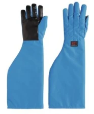 Cryo-Grip Gloves z mankietem, do ramion, niebieski