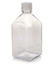 Butelka z wąską szyjką, kwadratowa, , PC, 1 l, 4 s