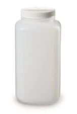 Butelka z szeroką szyjką, kwadratowa, HDPE, 4 l, 1