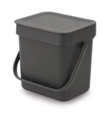 Pojemnik na odpady Sort and Go, szary, 3 l, szer.