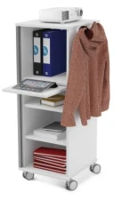 Mobile workstation, with shelves, 47 x 50 x 120 cm