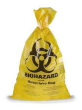 Worki utylizacyjne BIOHAZARD, żółte, PP, 60 l, 600