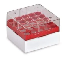 ROTILABO® mini cryogenic box, red 76 x 76 x 52 mm,
