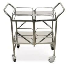 ViTeck shelf trolley, folding, 883 x 470 x 906 mm,