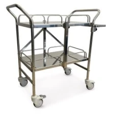 ViTeck shelf trolley, folding, with shelf space, 8