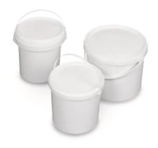 Bucket, round, PP,, 5 l, w. tamper-evident lid and