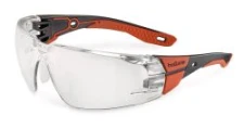 RUSH+ 2.0 safety glasses, Clear lens, UV, red/blac