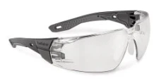 Safety glasses RUSH+ 2.0 Small, colourless, grey/b