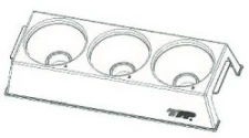 Rack for TubeSpin bioreactor 450/600, PP, 366 x 14