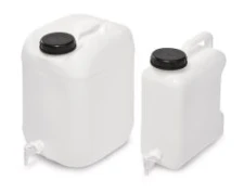 Storage container PE-HD 30 l, with outlet tap, bla