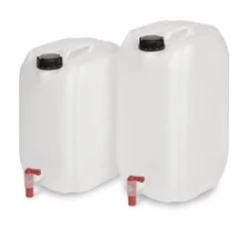 Storage container PE-HD 20 l, with screw-on tap, b