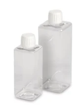 Square narrow mouth bottle, PET, 500 ml, clear, wi