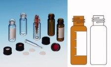 Nakrętki ND13 z otworem i septą silikon/PTFE