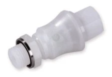 Quick coupling for connecting the pumpto the colle