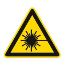 Znaki ostrzegawcze, arkusze, 50 mm Promienie laser