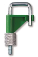 Zacisk do węży O zewn. do 20 mm, zielony, PVDF/sta