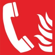 Znak ochrony p-po?arowej - Sekurąka® Telefon alarm