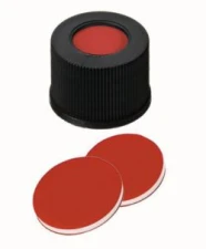 Nakrętki z otworem ND10 septa PTFE/silikon/PTFE
