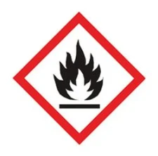 Piktogramy ostrzegawcze GHS02, płomień