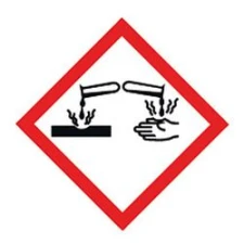 Piktogramy ostrzegawcze GHS05, działanie żrące