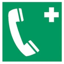 Pierwsza pomoc i znak ratunkowy, Telefon awaryjny,