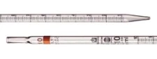 Pipety z podziałką kasa B 25 ml Podziałka: 0,1 ml