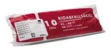 Worki na odpady BIO, białe, 10 l,, kompostowalne,