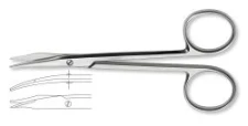 Stevens dissecting scissors, blunt, bent, L 155 mm