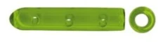 Protective caps made of silicone, green, ? 2,8 x L