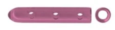 Protective caps made of silicone, pink, ? 3,2 x L