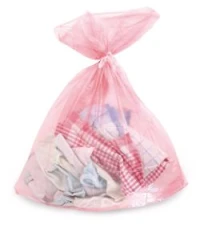 Water-soluble laundry bags, from PVA, red, 60 l, W
