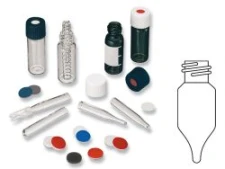 Fiolki gwintowane  ND8, Szkło oranż. 1,5 ml
