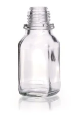 Butelki czworokątne z wąską szyjką, 100 ml, szkło