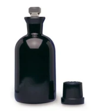 Butelka BOD, 300 ml, czarna, korek Robotic, O 73 x
