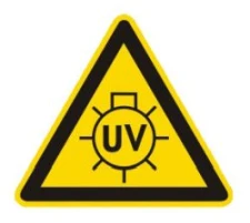 Znak ostrzegawczy promieniowaniem UV
