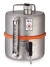 Safety barrel With self-closing stop cock 10 l