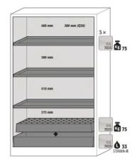 Szafa bezp. Q-CLASSIC-90 615 x 1193 x 1953 mm