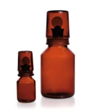 Butelka z kołpakiem Szkło oranżowe, 250 ml DURAN®