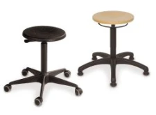 Taboret z pier?cieniem obr., stopki, PU czarny, wy