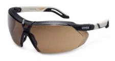 i-5 CBR23 safety glasses, White/black, brown lense