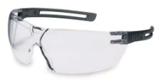 x-fit safety glasses, grey, clear lens, anti-foggi