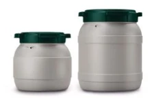 Beczka szer. szyj. recykl., 15 l, rHDPE, UN 1H2W/X